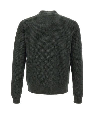 FILIPPO DE LAURENTIIS Cardigan in lana merino GREEN Uomo 