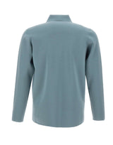 FILIPPO DE LAURENTIIS Camicia in lana merino superfine Light Blue Uomo 