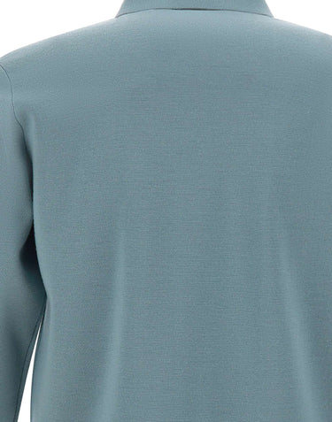 FILIPPO DE LAURENTIIS Camicia in lana merino superfine Light Blue Uomo 