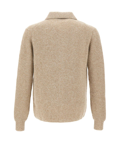 FILIPPO DE LAURENTIIS Cardigan in lana e alpaca BEIGE Uomo 