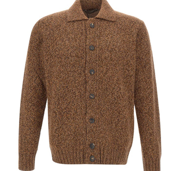 FILIPPO DE LAURENTIIS Cardigan in lana e alpaca BROWN Uomo 