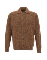 FILIPPO DE LAURENTIIS Cardigan in lana e alpaca BROWN Uomo 