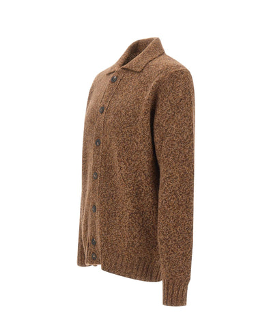 FILIPPO DE LAURENTIIS Cardigan in lana e alpaca BROWN Uomo 