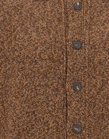 FILIPPO DE LAURENTIIS Cardigan in lana e alpaca BROWN Uomo 