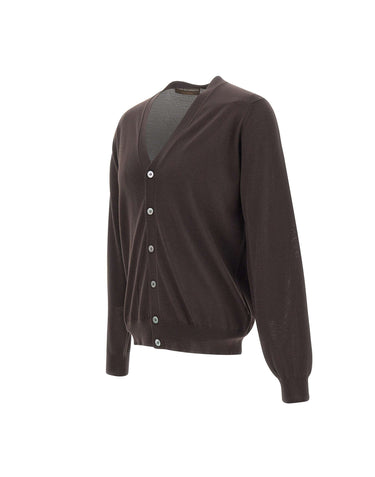 Cardigan in  lana merino CB1ML RM16R289 FILIPPO DE LAURENTIIS 