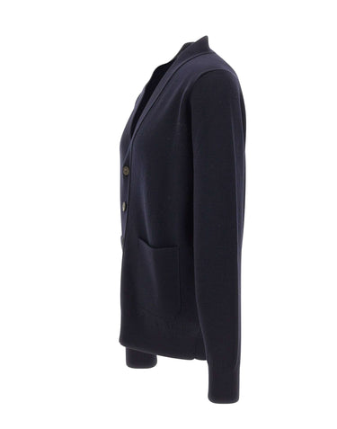 FILIPPO DE LAURENTIIS Cardigan in lana merino BLUE Uomo 