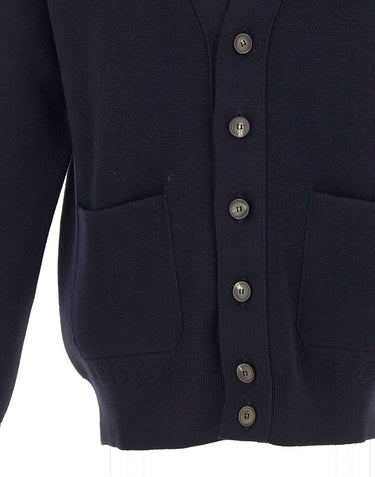 FILIPPO DE LAURENTIIS Cardigan in lana merino BLUE Uomo 