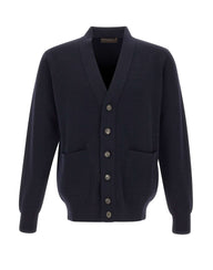 FILIPPO DE LAURENTIIS Cardigan in lana merino BLUE Uomo 