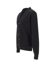 FILIPPO DE LAURENTIIS Cardigan in lana merino BLACK Uomo 