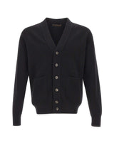 FILIPPO DE LAURENTIIS Cardigan in lana merino BLACK Uomo 