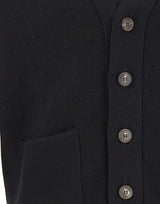 FILIPPO DE LAURENTIIS Cardigan in lana merino BLACK Uomo 