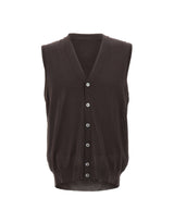 FILIPPO DE LAURENTIIS Gilet in lana merino superifne BROWN Uomo 