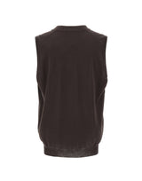 FILIPPO DE LAURENTIIS Gilet in lana merino superifne BROWN Uomo 
