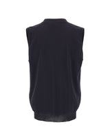 FILIPPO DE LAURENTIIS Gilet in lana merino superifne BLUE Uomo 