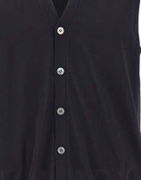 FILIPPO DE LAURENTIIS Gilet in lana merino superifne BLUE Uomo 