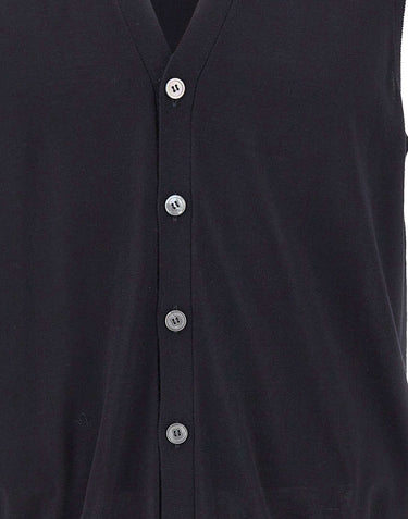 FILIPPO DE LAURENTIIS Gilet in lana merino superifne BLUE Uomo 