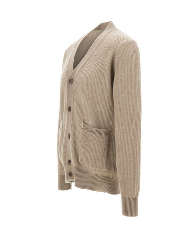 FILIPPO DE LAURENTIIS Cardigan in lana e cashmere BEIGE Uomo 