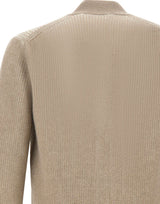 FILIPPO DE LAURENTIIS Cardigan in lana e cashmere BEIGE Uomo 