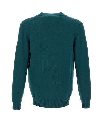 FILIPPO DE LAURENTIIS Cardigan in lana merino GREEN Uomo 