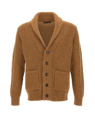 FILIPPO DE LAURENTIIS Cardigan in lana e cashmere BROWN Uomo 