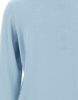 FILIPPO DE LAURENTIIS Pullover in lana merino Light Blue Uomo 