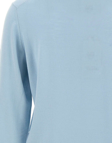 FILIPPO DE LAURENTIIS Pullover in lana merino Light Blue Uomo 