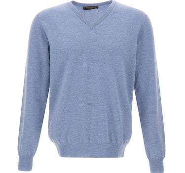 FILIPPO DE LAURENTIIS Pullover in lana e cashmere Light Blue Uomo 