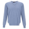 FILIPPO DE LAURENTIIS Pullover in lana e cashmere Light Blue Uomo 