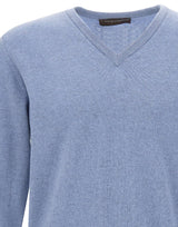 FILIPPO DE LAURENTIIS Pullover in lana e cashmere Light Blue Uomo 