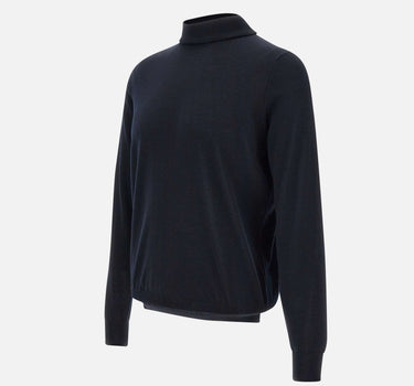 FILIPPO DE LAURENTIIS Dolcevita in lana merino BLUE Uomo 