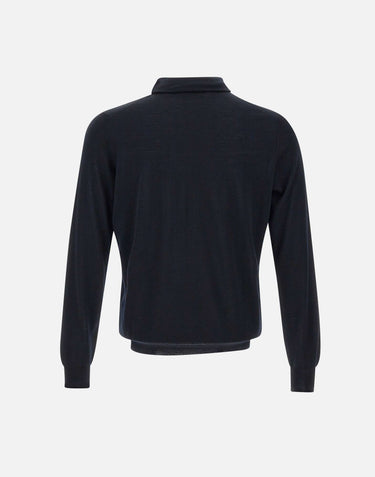 FILIPPO DE LAURENTIIS Dolcevita in lana merino BLUE Uomo 