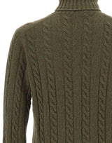 FILIPPO DE LAURENTIIS Dolcevita in cashmere a trecce GREEN Uomo 