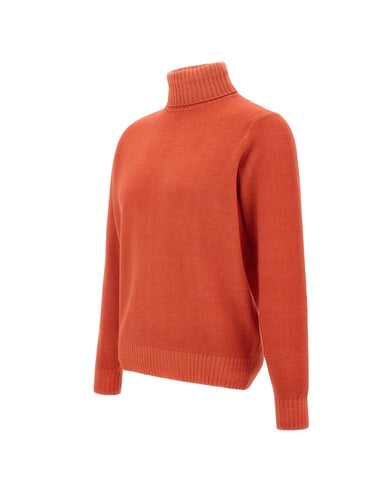 FILIPPO DE LAURENTIIS Maglia dolcevita in lana merino ORANGE Uomo 
