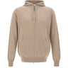 FILIPPO DE LAURENTIIS Felpa in maglia di lana e cashmere BEIGE Uomo 