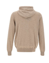 FILIPPO DE LAURENTIIS Felpa in maglia di lana e cashmere BEIGE Uomo 