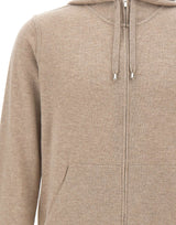FILIPPO DE LAURENTIIS Felpa in maglia di lana e cashmere BEIGE Uomo 