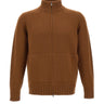 FILIPPO DE LAURENTIIS Cardigan con zip BROWN Uomo 