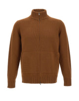 FILIPPO DE LAURENTIIS Cardigan con zip BROWN Uomo 