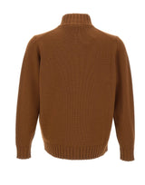 FILIPPO DE LAURENTIIS Cardigan con zip BROWN Uomo 