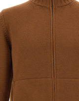 FILIPPO DE LAURENTIIS Cardigan con zip BROWN Uomo 