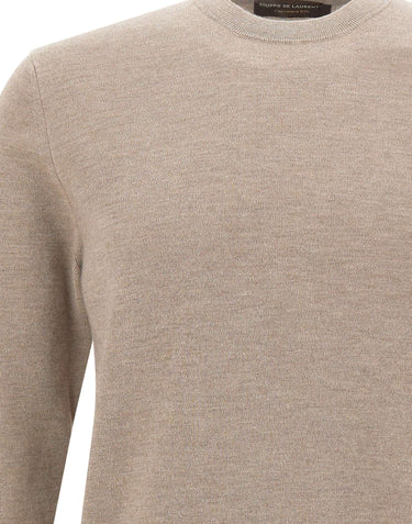 FILIPPO DE LAURENTIIS Maglia in cashmere e seta BEIGE Uomo 