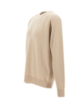 FILIPPO DE LAURENTIIS Maglia in lana merino extrafine BEIGE Uomo 