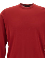FILIPPO DE LAURENTIIS Maglia in lana merino superfine RED Uomo 