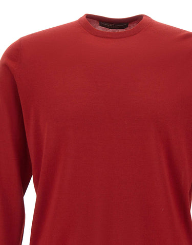 FILIPPO DE LAURENTIIS Maglia in lana merino superfine RED Uomo 