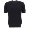 FILIPPO DE LAURENTIIS Maglia a maniche corte in cashmere e seta BLACK Uomo 
