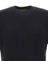 FILIPPO DE LAURENTIIS Maglia a maniche corte in cashmere e seta BLACK Uomo 