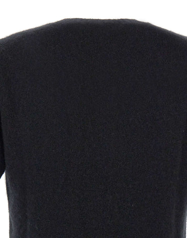 FILIPPO DE LAURENTIIS Maglia a maniche corte in cashmere e seta BLACK Uomo 