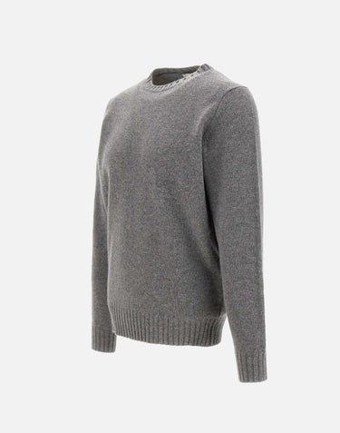 FILIPPO DE LAURENTIIS Pullover  in lana e cashmere GREY Uomo 