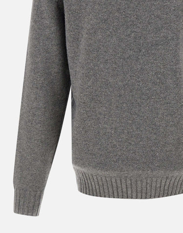 FILIPPO DE LAURENTIIS Pullover  in lana e cashmere GREY Uomo 