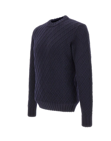 FILIPPO DE LAURENTIIS Maglia in lana merino extrafine BLUE Uomo 